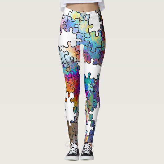 Leggings puzzelstukjes (Voorkant)