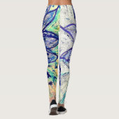 Leggings Rare Blue Dalhia (Achterkant)