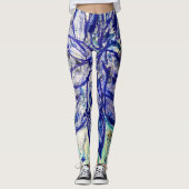 Leggings Rare Blue Dalhia (Voorkant)