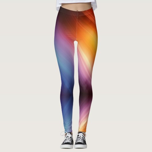 Leggings - Regelboog van kleur (Voorkant)