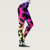 Leggings/regenboog gekleurde luipaard print leggings (Rechts)