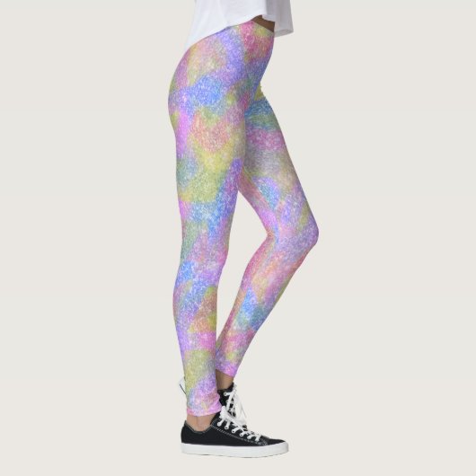 Leggings - Regenboog met sparkly Pastel (Rechts)