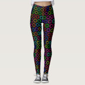 leggings regenboogcirkels (Voorkant)