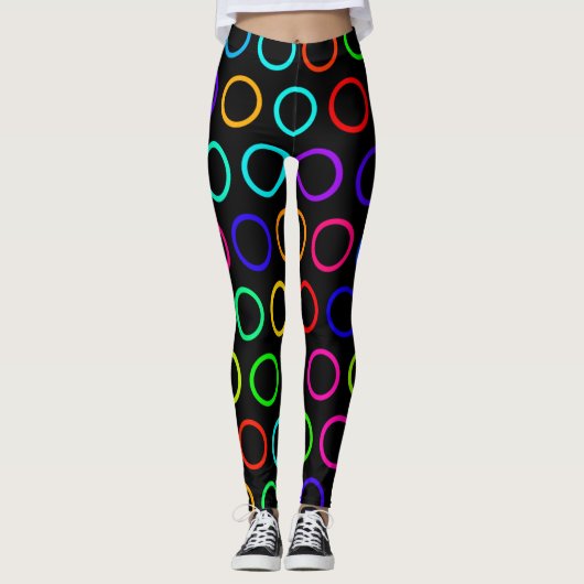 leggings regenboogcirkels (Voorkant)