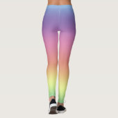 Leggings - Regenbooggekleurde strepen (Achterkant)