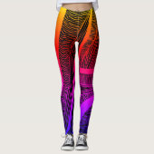 Leggings regenbooggolven (Voorkant)