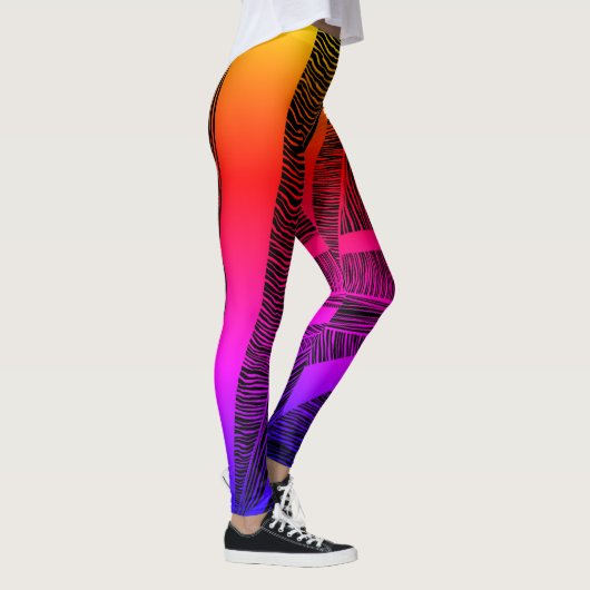 Leggings regenbooggolven (Rechts)