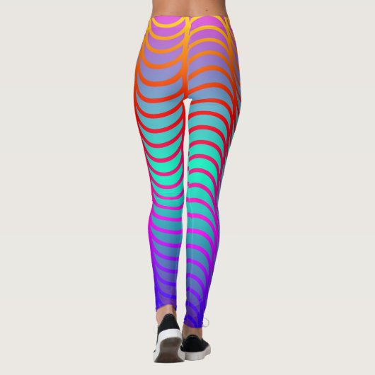 Leggings regenbooggolven (Achterkant)