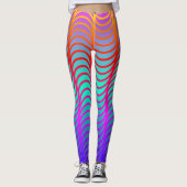 Leggings regenbooggolven (Voorkant)