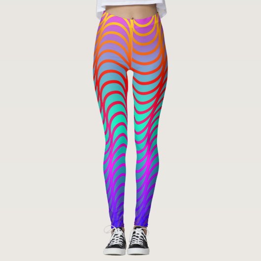 Leggings regenbooggolven (Voorkant)