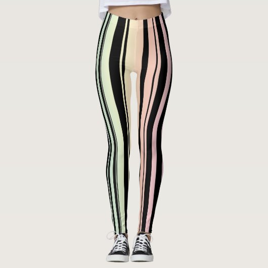 Leggings regenbooggradiënt pasta's (Voorkant)
