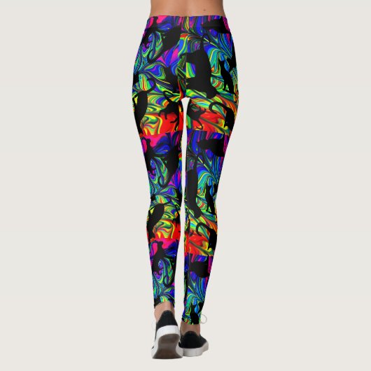 Leggings regenboogkat (Achterkant)