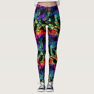 Leggings regenboogkat