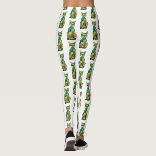 Leggings regenboogkat (Achterkant)