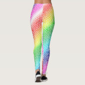 Leggings - Regenboogkleuren in witte afbeelding (Achterkant)