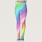 Leggings - Regenboogkleuren in witte afbeelding (Voorkant)