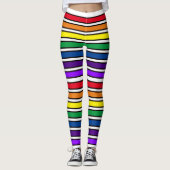 Leggings - Regenboogkleurige bars (Voorkant)