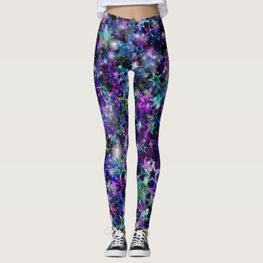 leggings regenboogsterren (Voorkant)