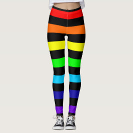 Leggings regenboogstrips