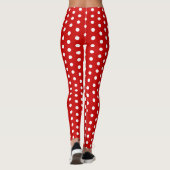 Leggings rode en witte poka Dot (Achterkant)