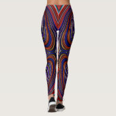 Leggings ~ rood blauw ~ Origineel (Achterkant)