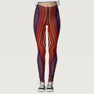 Leggings ~ rood blauw ~ Origineel