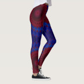 Leggings ~ rood blauw ~ Origineel (Rechts)