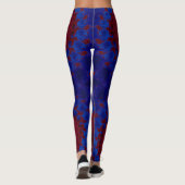Leggings ~ rood blauw ~ Origineel (Achterkant)