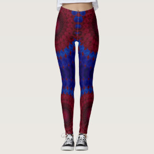 Leggings ~ rood blauw ~ Origineel