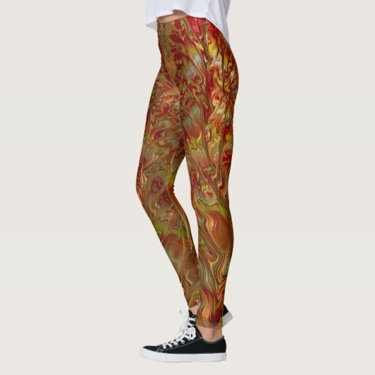 Leggings ~ Rood, geel en Oranje ~ Origineel (Links)