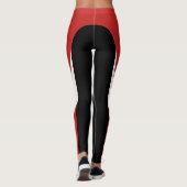 Leggings rood/wit/rood/zwart patroon (Achterkant)