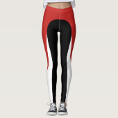 Leggings rood/wit/zwart (Voorkant)