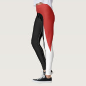 Leggings rood/wit/zwart (Links)