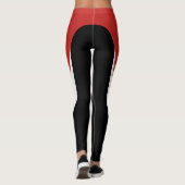 Leggings rood/wit/zwart (Achterkant)