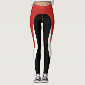 Leggings rood/wit/zwart (Voorkant)