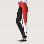 Leggings rood/wit/zwart (Links)