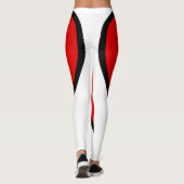 Leggings/Rood, Zwart en Wit Leggings (Achterkant)