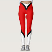 Leggings/Rood, Zwart en Wit Leggings (Voorkant)