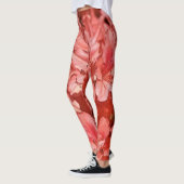 leggings Roos bloem rood modern zwart chic hipster (Links)