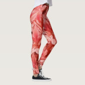 leggings Roos bloem rood modern zwart chic hipster (Rechts)