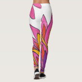 Leggings roze bloemen (Achterkant)