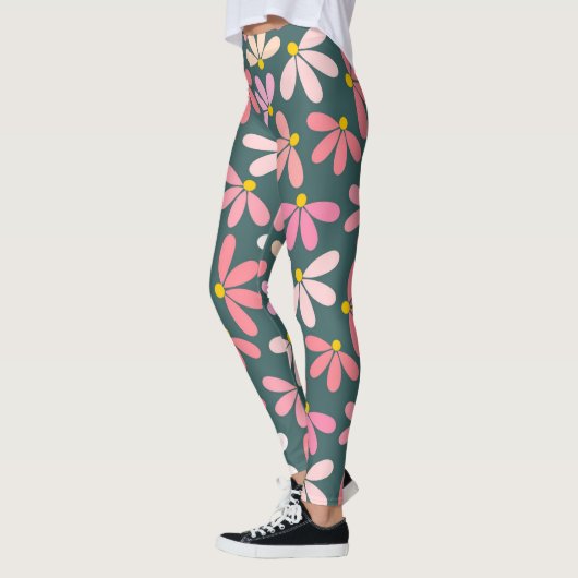Leggings roze bloemen (Links)