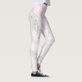Leggings roze en grijs marmereffect (Rechts)