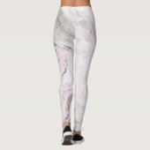 Leggings roze en grijs marmereffect (Achterkant)