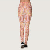 Leggings roze en Oranje afdrukken (Achterkant)