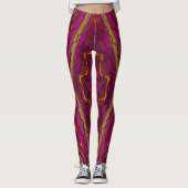Leggings ~ roze geel ~ Origineel (Voorkant)