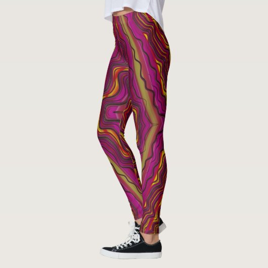 Leggings ~ roze geel ~ Origineel (Links)