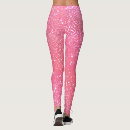 Leggings - Roze glitter Glam (Achterkant)