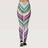 Leggings ~ roze groen ~ Origineel (Achterkant)