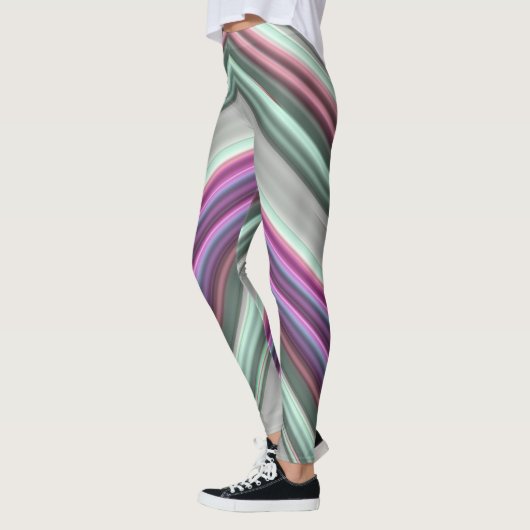 Leggings ~ roze groen ~ Origineel (Links)
